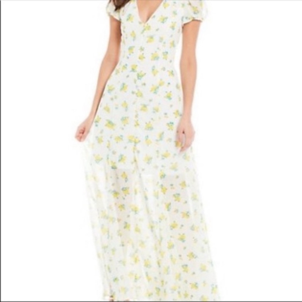 NWOT Betsey Johnson flower print maxi dress